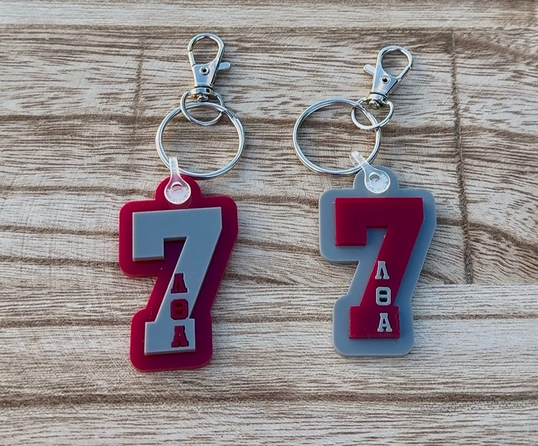 LTA Number Keychain