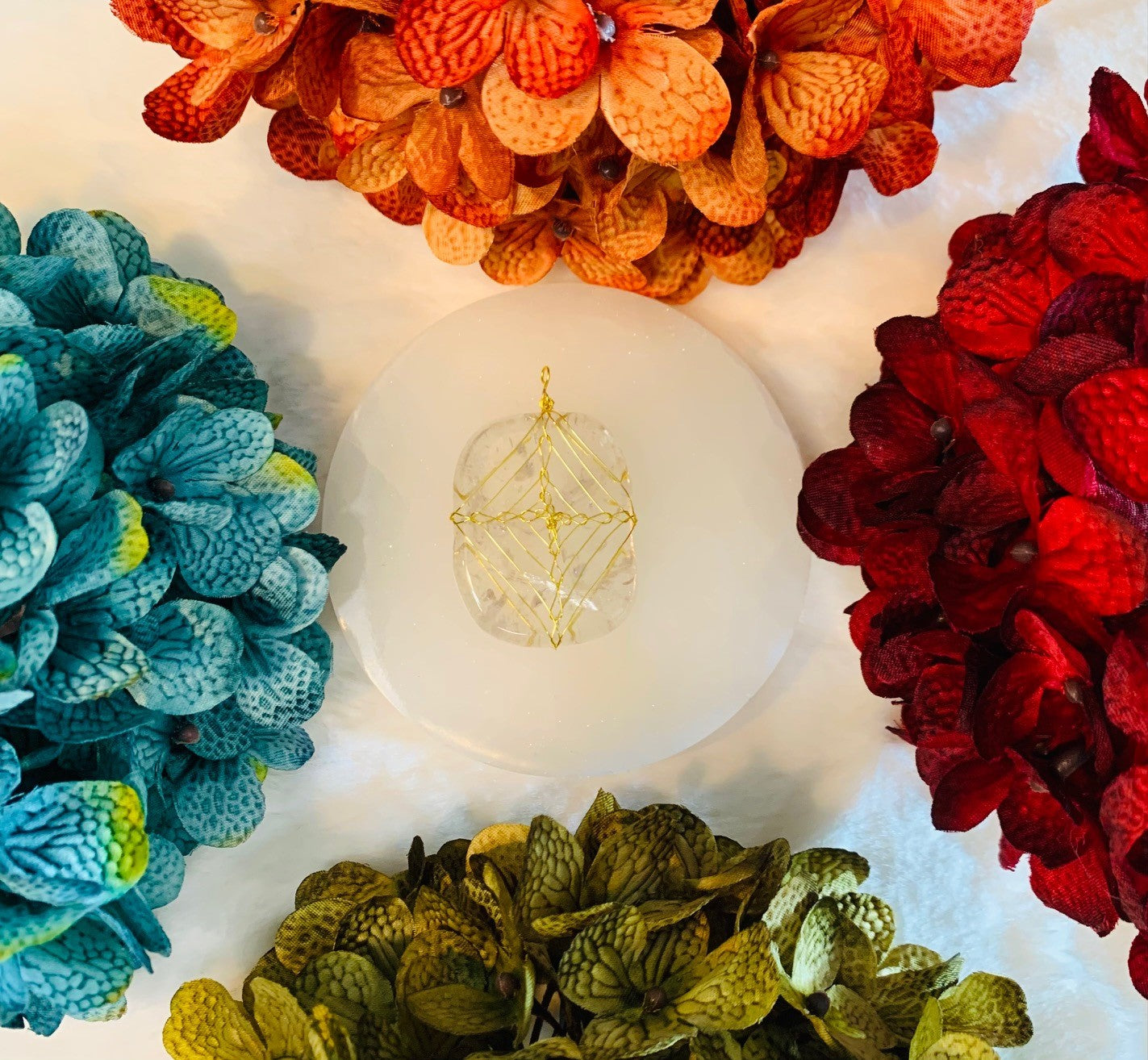 Clear Quartz Pendant #3 (Wire Wrapped)