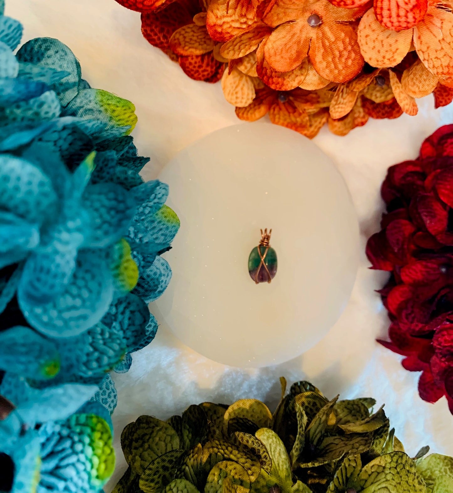 Fluorite Pendant #1 (Wire Wrapped)