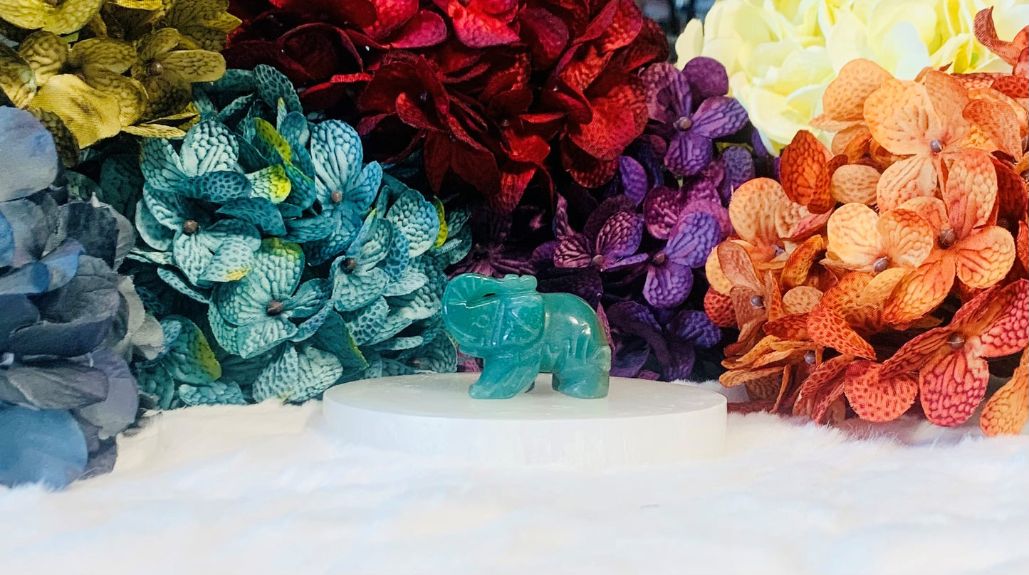 Green Aventurine Elephant