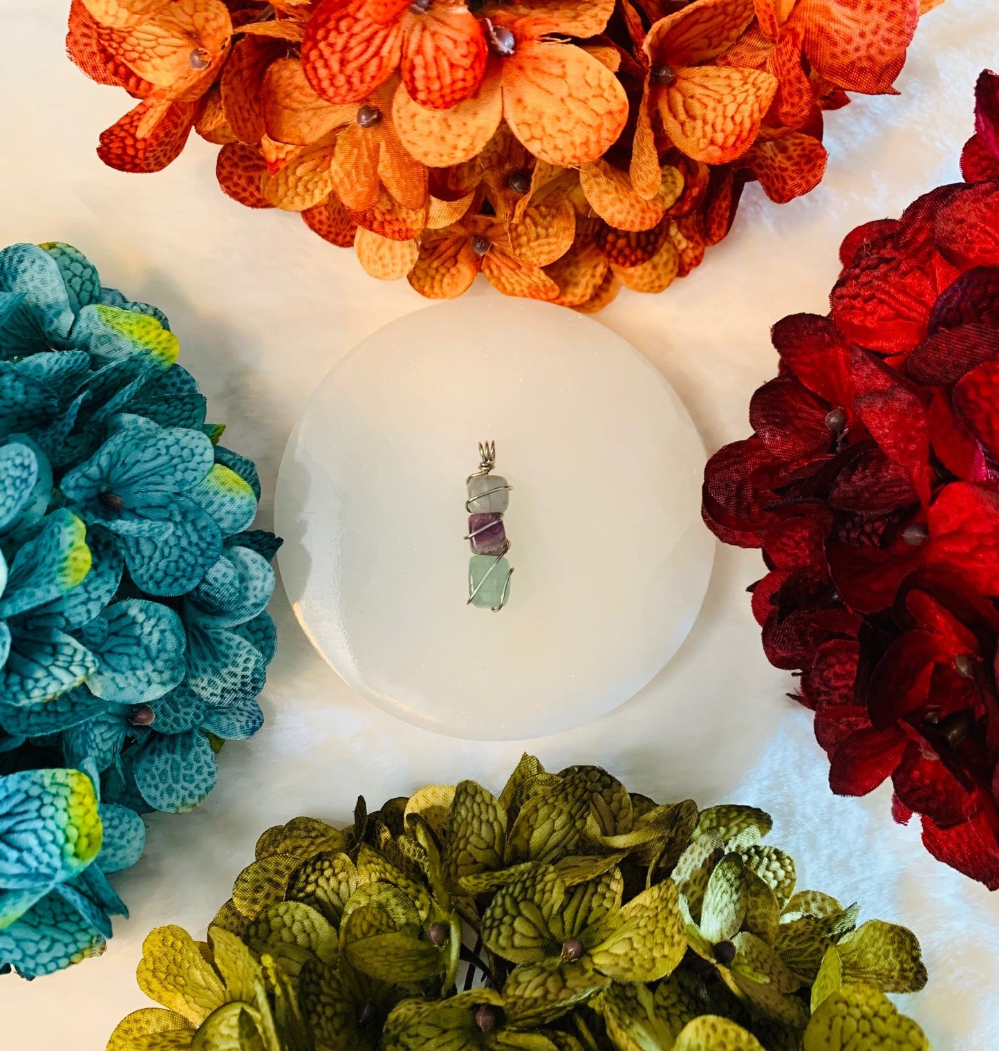 Fluorite Pendant #2 (Wire Wrapped)