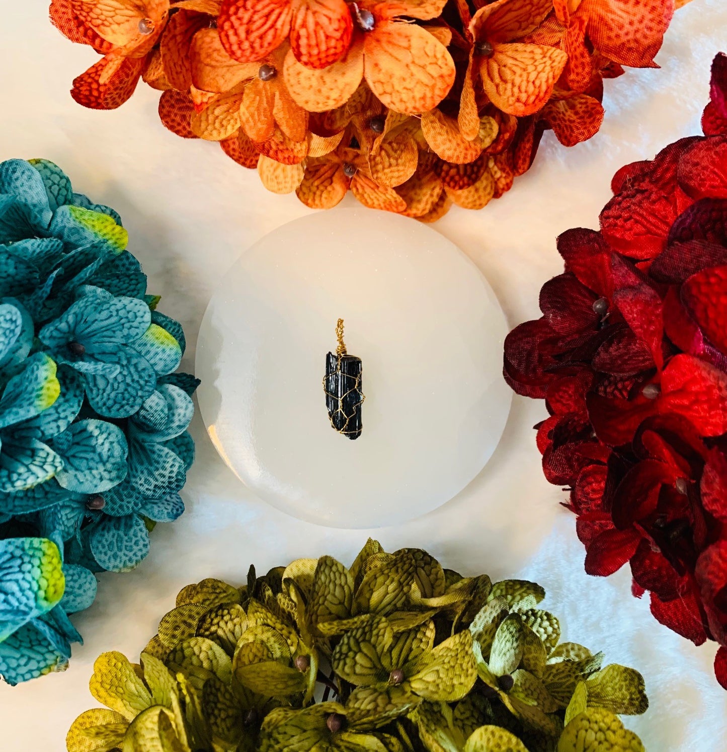 Black Tourmaline Pendant (Wire Wrapped)