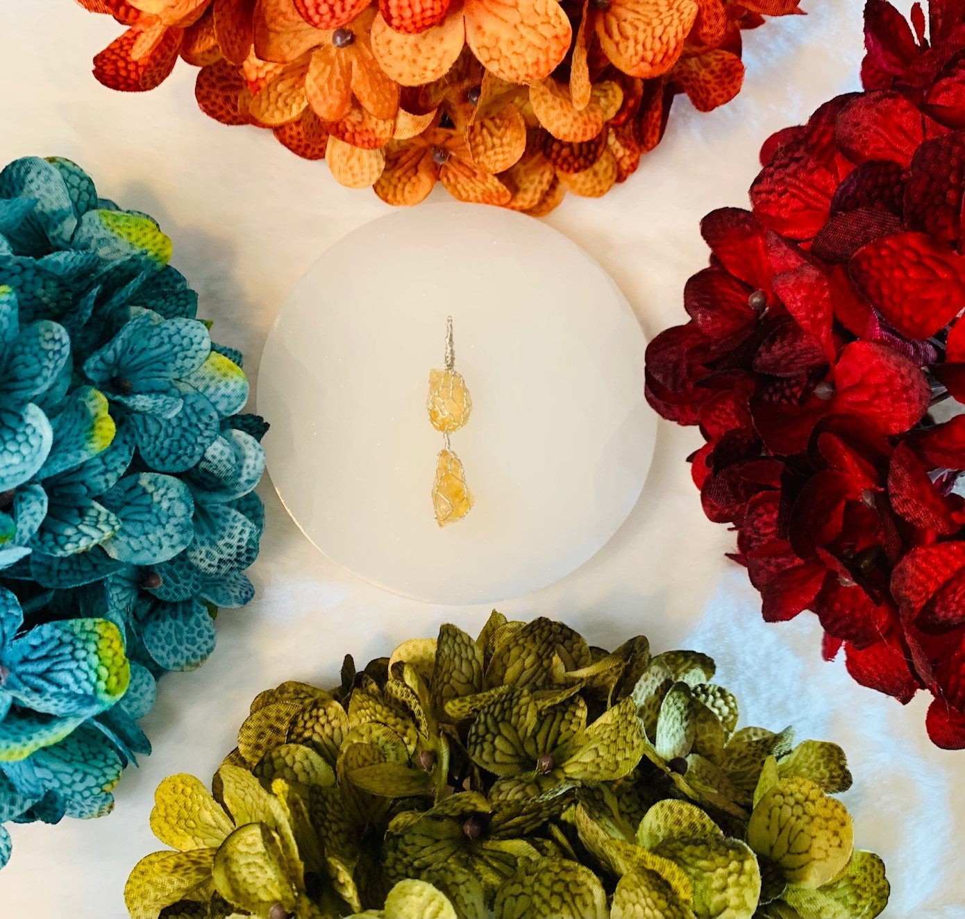 Citrine Pendant (Wire Wrapped)