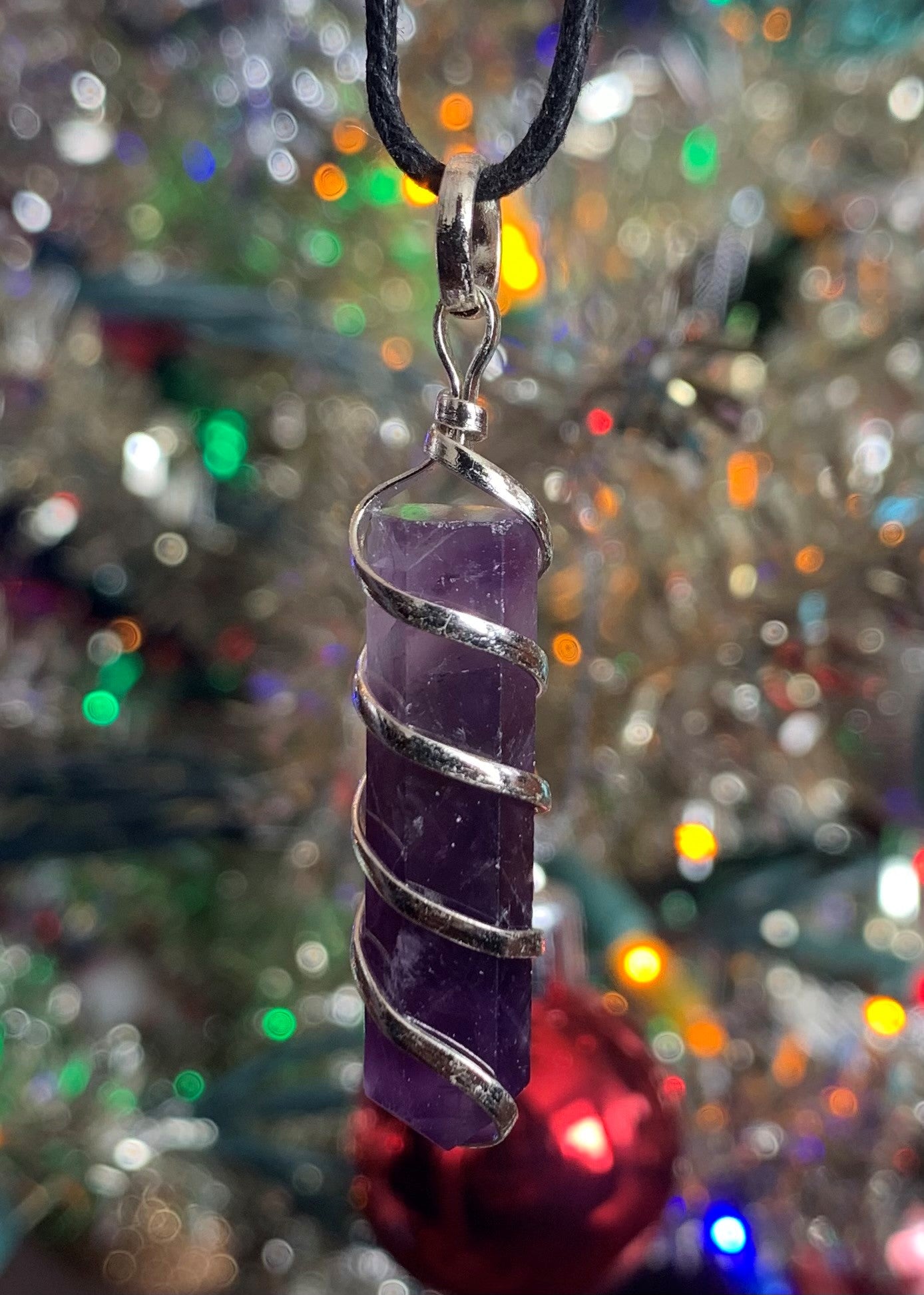 Amethyst Swirl Pendant