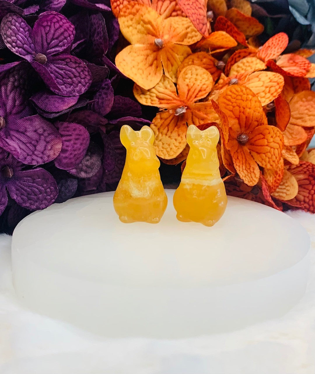 Orange Calcite Rabbit