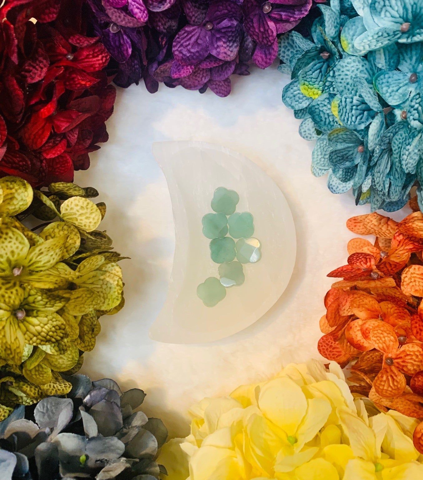 Green Aventurine Clover Charm