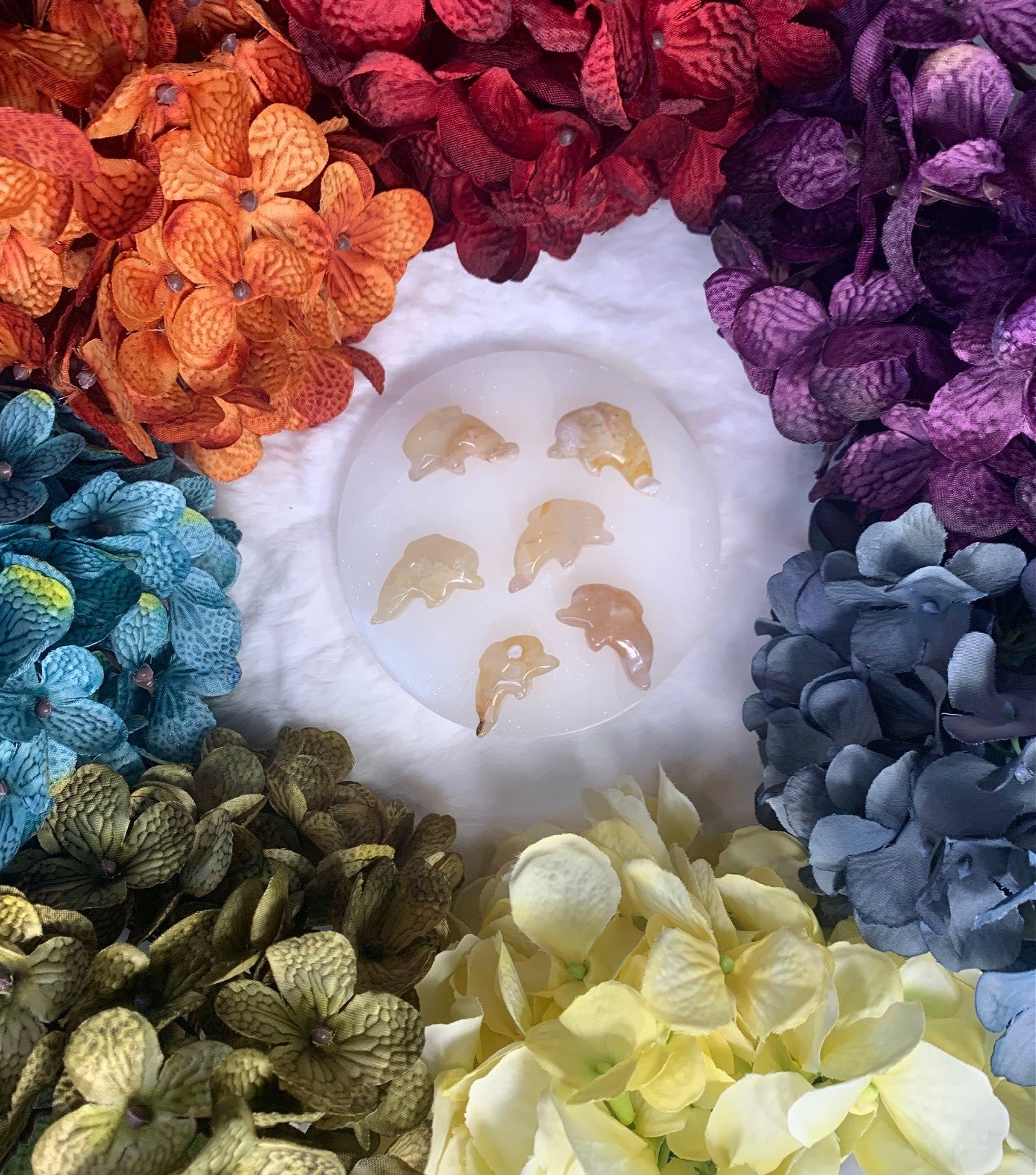 Flower Agate Dolphin