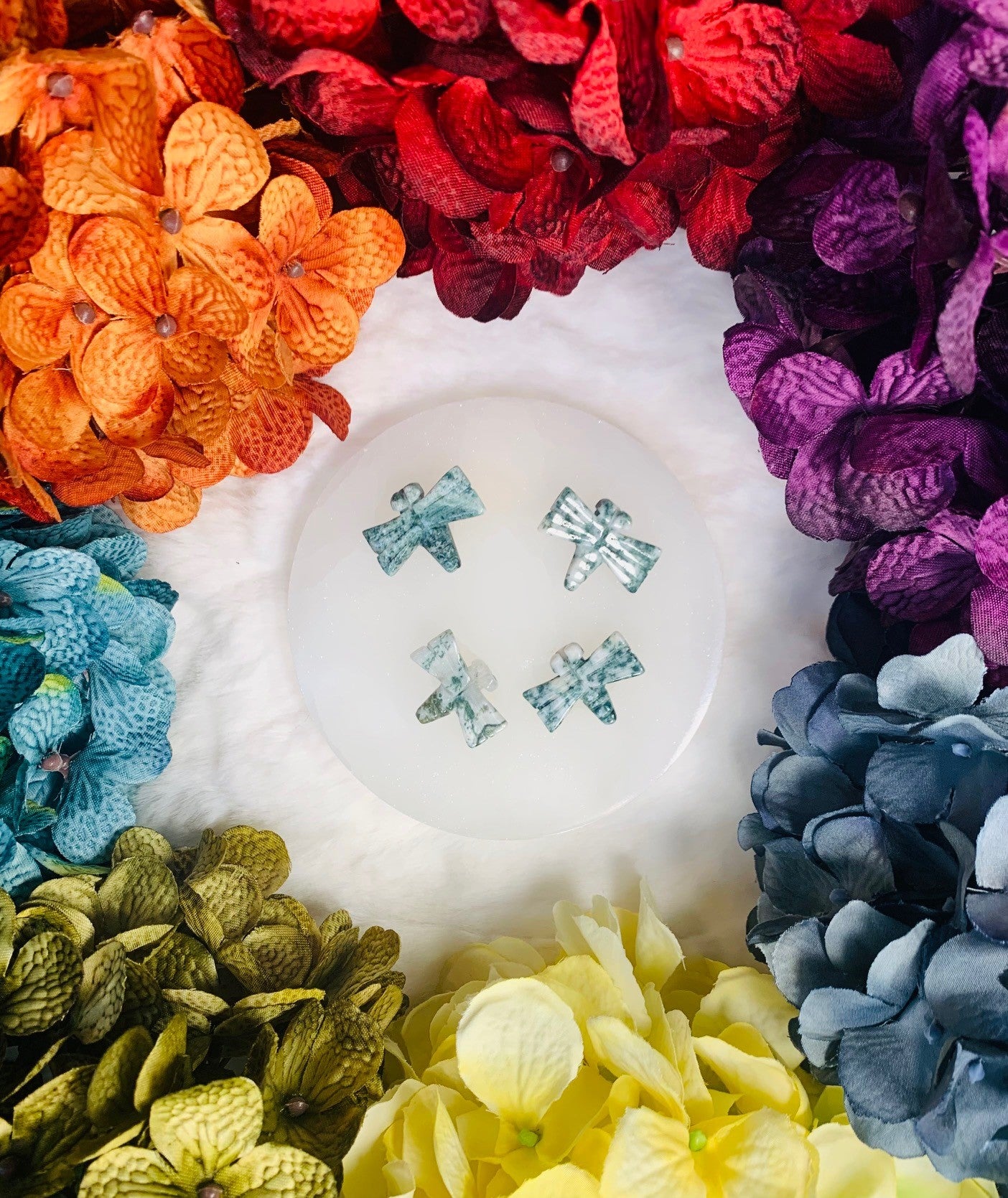 Moss Agate Dragonfly