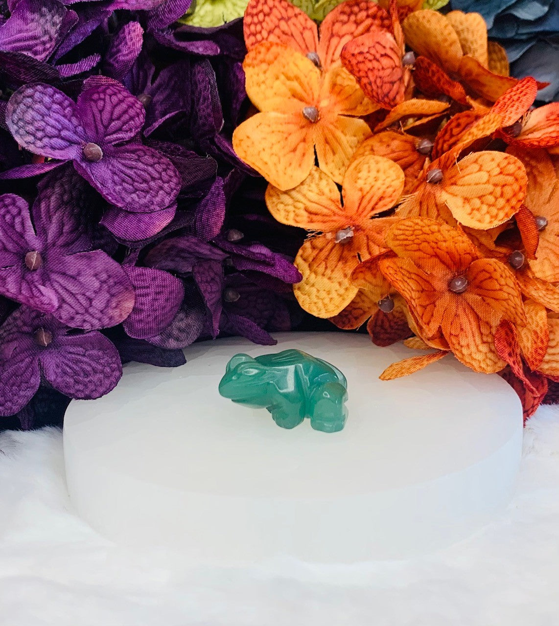 Green Aventurine Frog