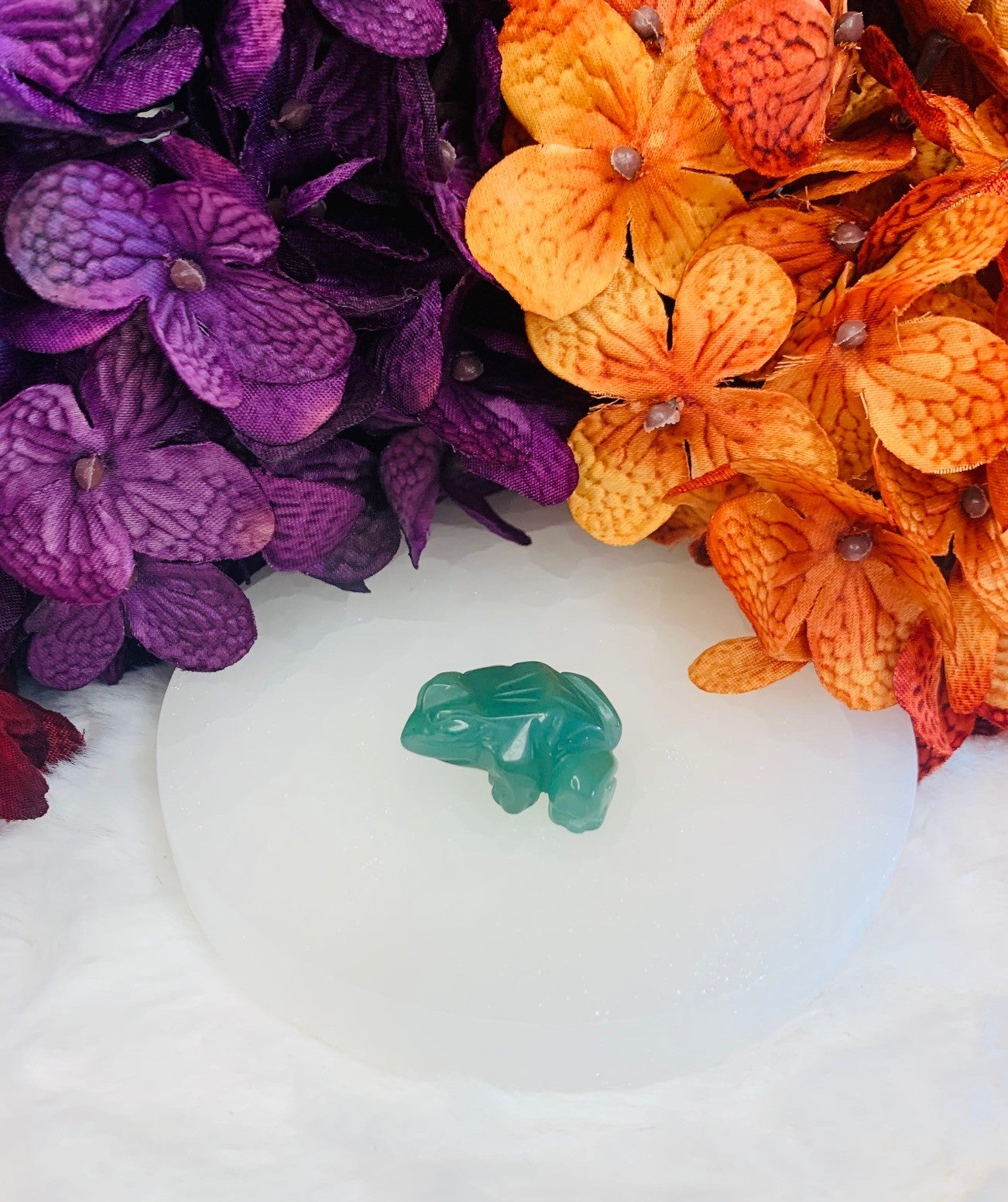 Green Aventurine Frog