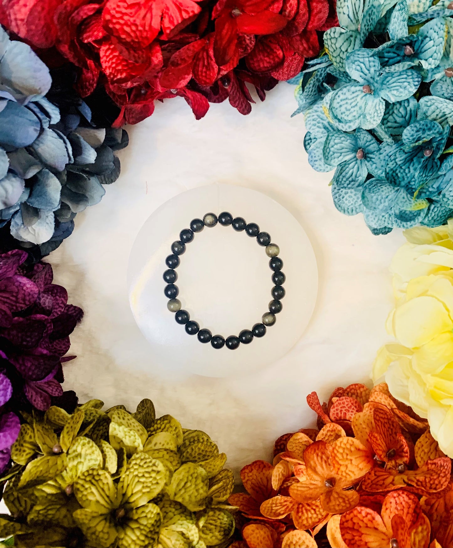 Golden Sheen Obsidian Bracelet