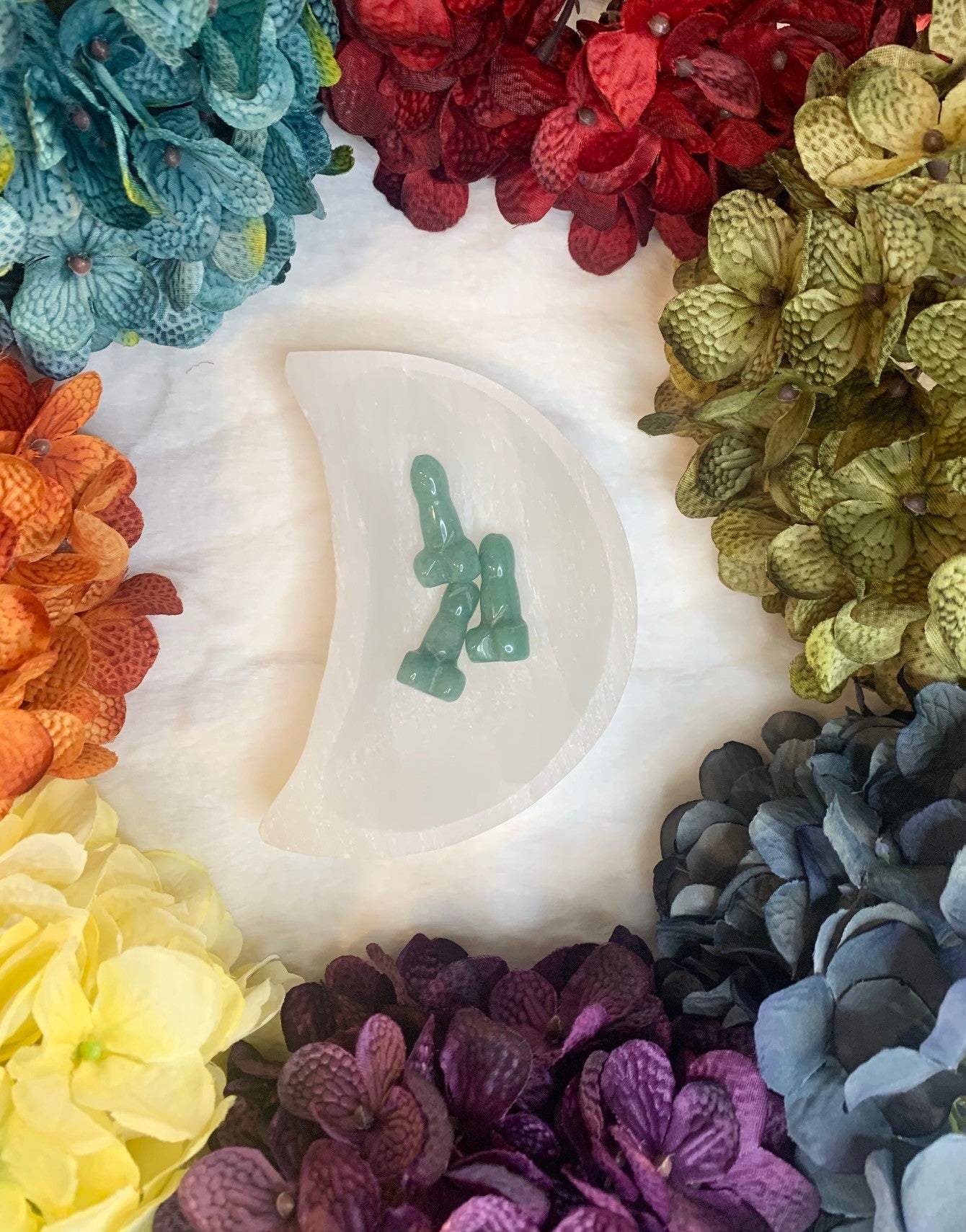 Green Aventurine "Heart with Handle"