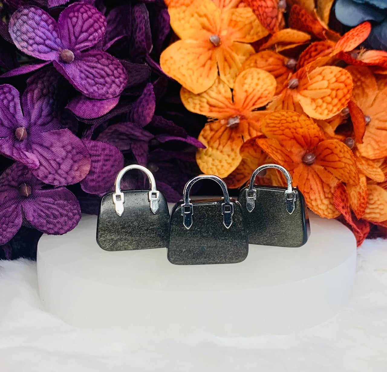 Golden Sheen Obsidian Mini Bag