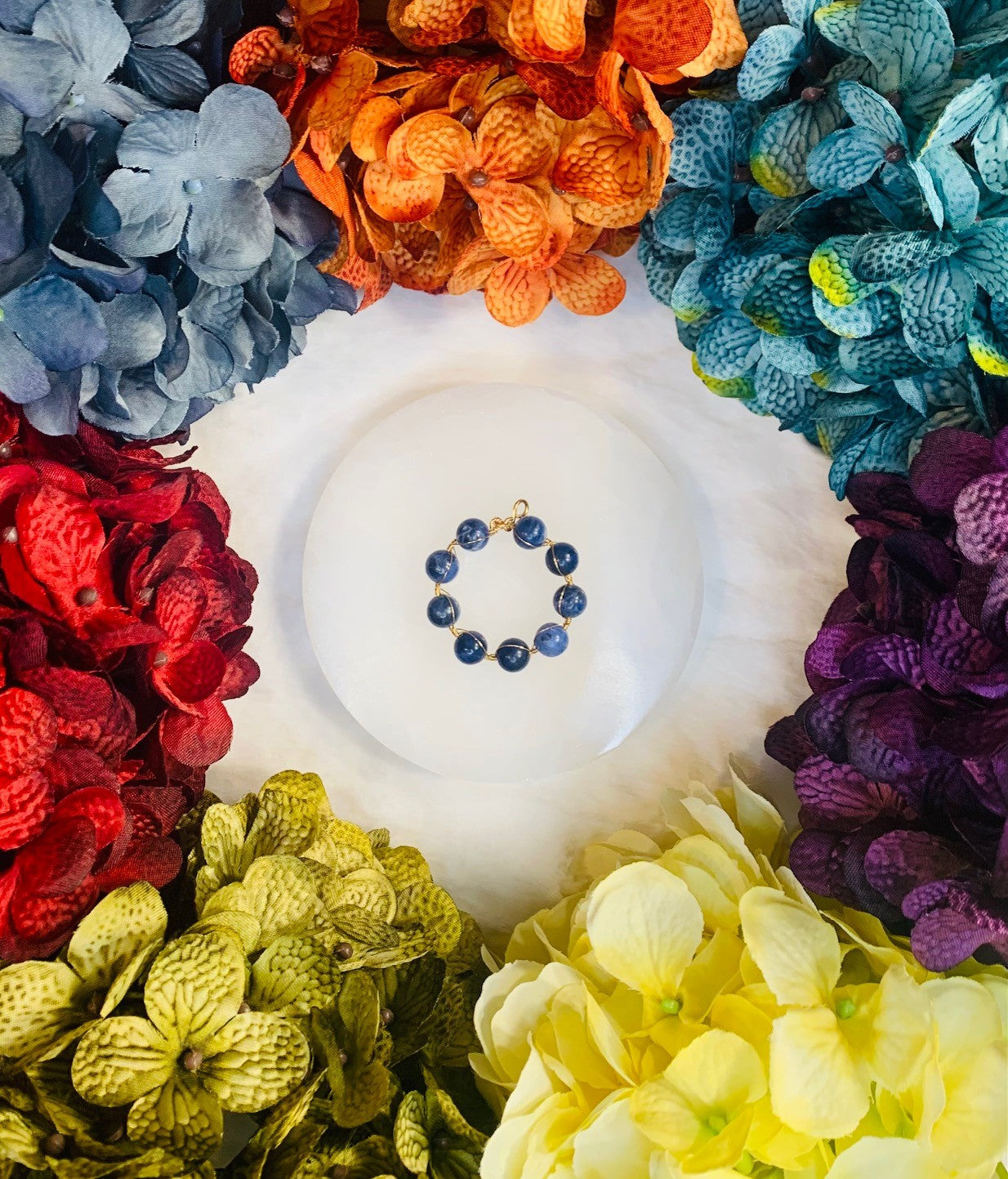 Sodalite Circle Pendant