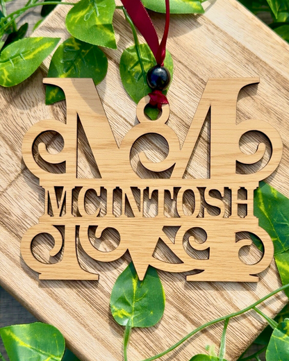 Family Monogram Ornament