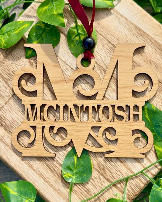 Family Monogram Ornament