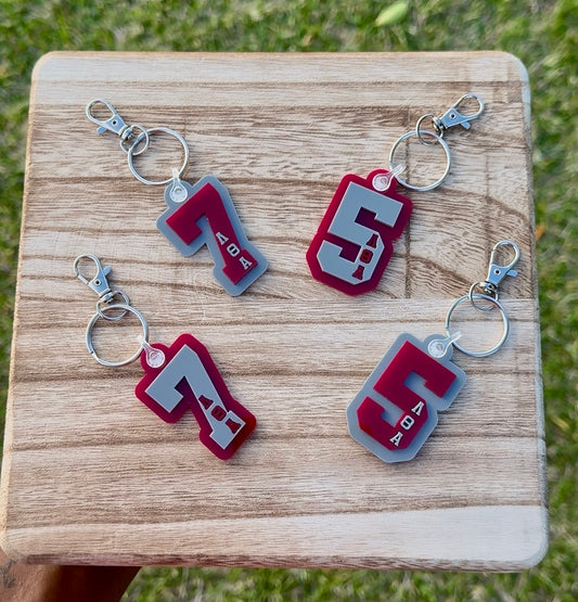 LTA Number Keychain