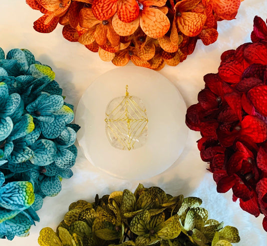 Clear Quartz Pendant #3 (Wire Wrapped)