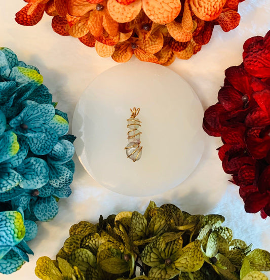 Fluorite Pendant #3 (Wire Wrapped)