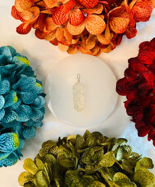 Clear Quartz Pendant #2 (Wire Wrapped)