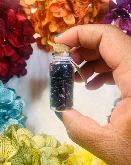 Black Obsidian Chips Vial