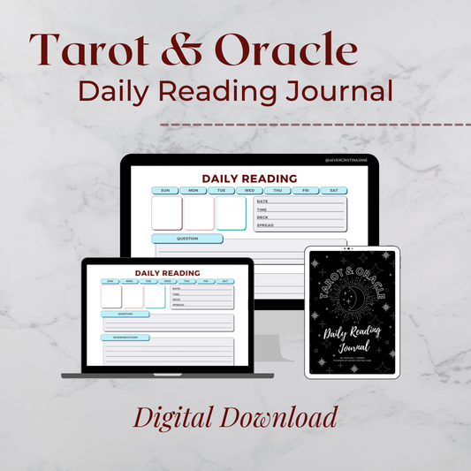 Tarot & Oracle Daily Reading Journal - Digital Download