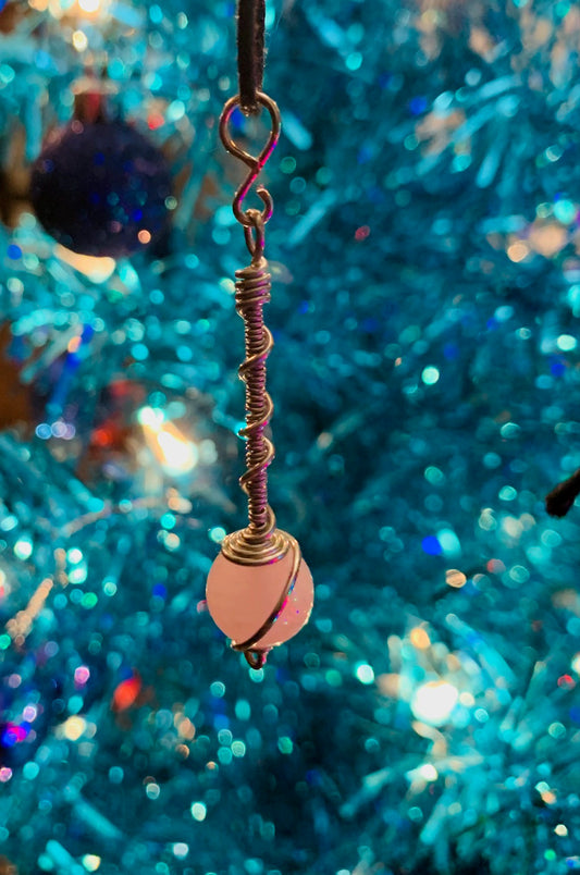 Rose Quartz Pendant #2 (Wire Wrapped)