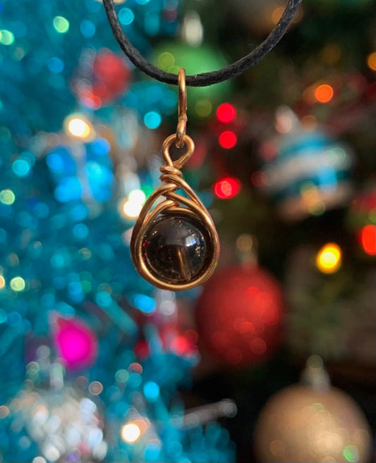 Smoky Quartz Pendant #1 (Wire Wrapped)