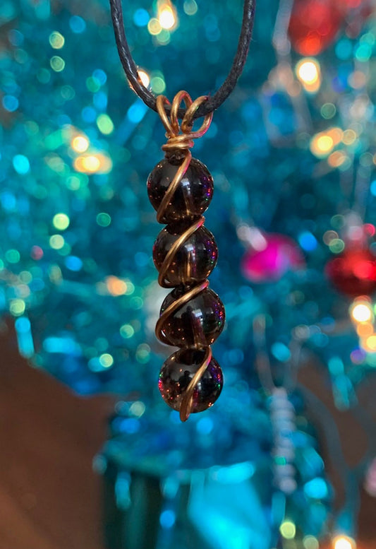 Smoky Quartz Pendant #2 (Wire Wrapped)